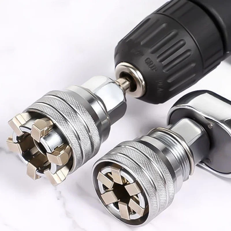 Universal wrench socket, adjustable hexagon, torque socket, ratchet, maintenance tools