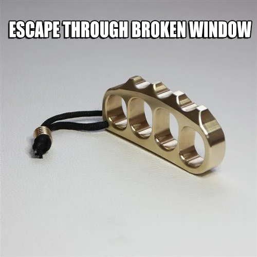 🔥Hot Selling🔥BRASS KNUCKLE PEA RING EDC SELF-DEFENSE WEAPON