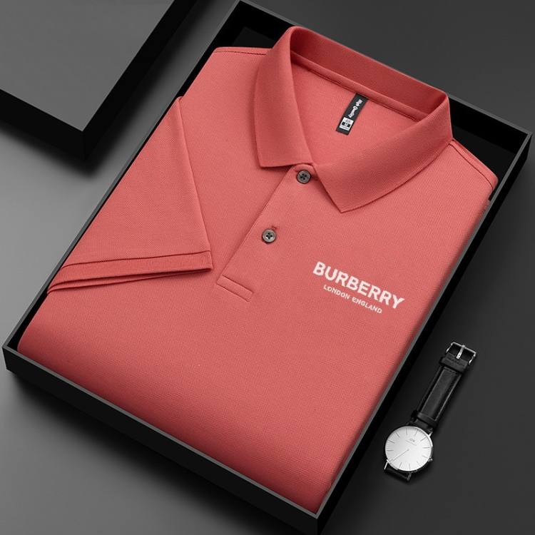 【Burberry】Short sleeve business polo shirt, made in the UK, with exquisite workmanship. 【6 colors/100kg can be used】