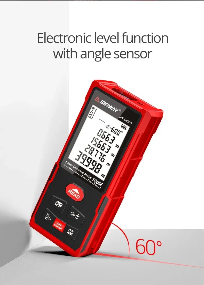 Hot sale - portable handheld digital laser distance meter can be connected to mobile phone