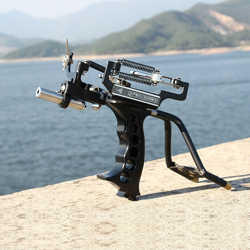 Professional ULTRA HIGH POWER Tactical Wrist Rocket with Powerback Spring System and Laser Sight