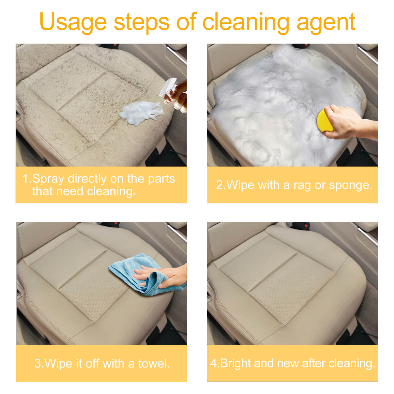 Multifunctional foam cleaner