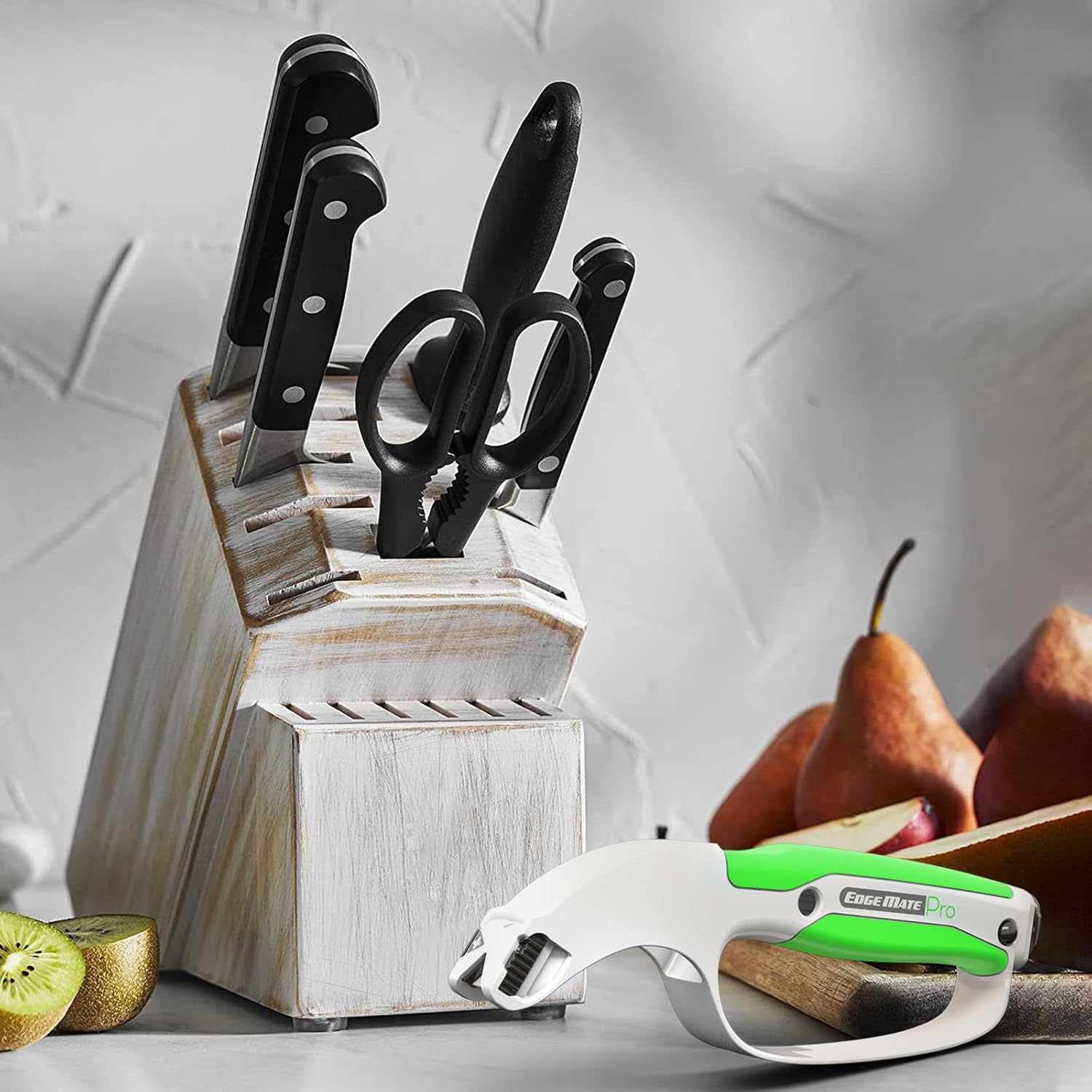 Knife Sharpener, Edge Mate Pro Handheld Knife Sharpeners with 7 Replaceable