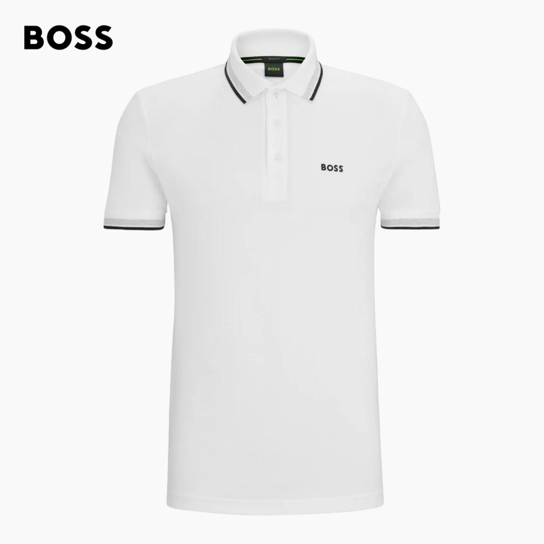 BOSS- Cotton Pique Polo Shirt