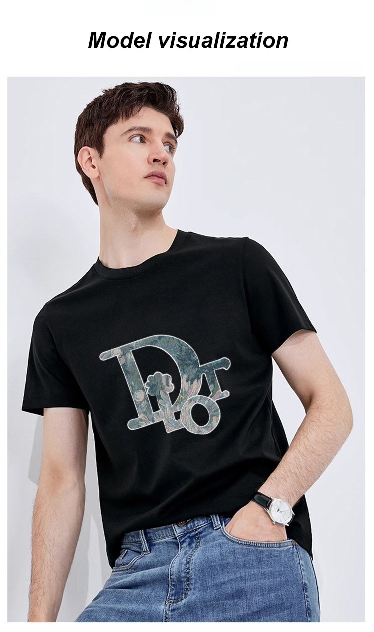 Heavyweight Cotton Embroidered Short Sleeve T-Shirt