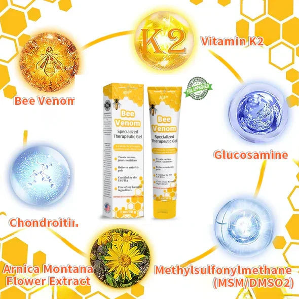 (🔥Limited Time Discount 🔥 Last Day🔥) 🐝AQA™ Bee Venom Joint Therapy Pain Relief Gel