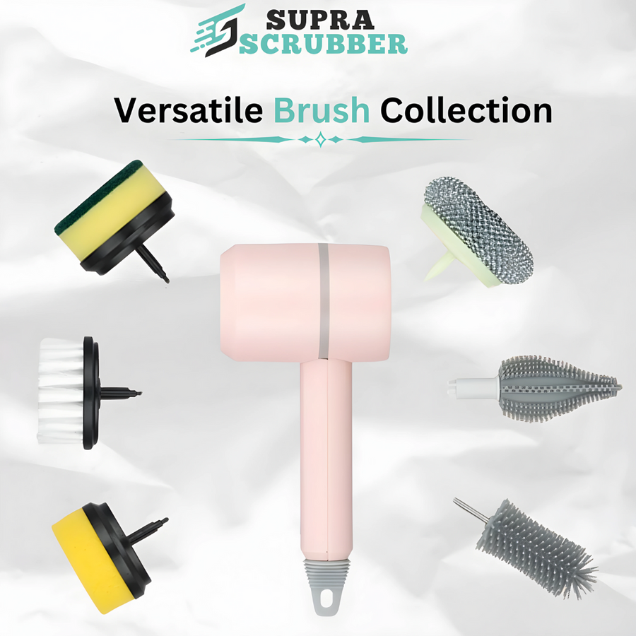 Multifunctional electric rotary scrubber gun, USB rechargeable