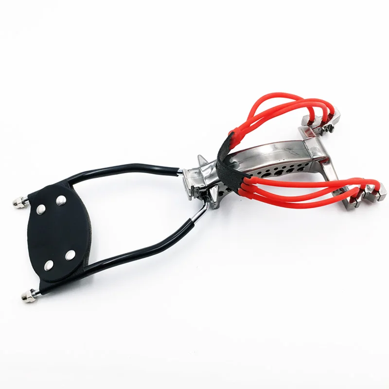 Big Power New Slingshot Outdoor Hunting Using a Foldable Slingshot With a Wrist Rest With Rubber Band Sling Shot Catapult