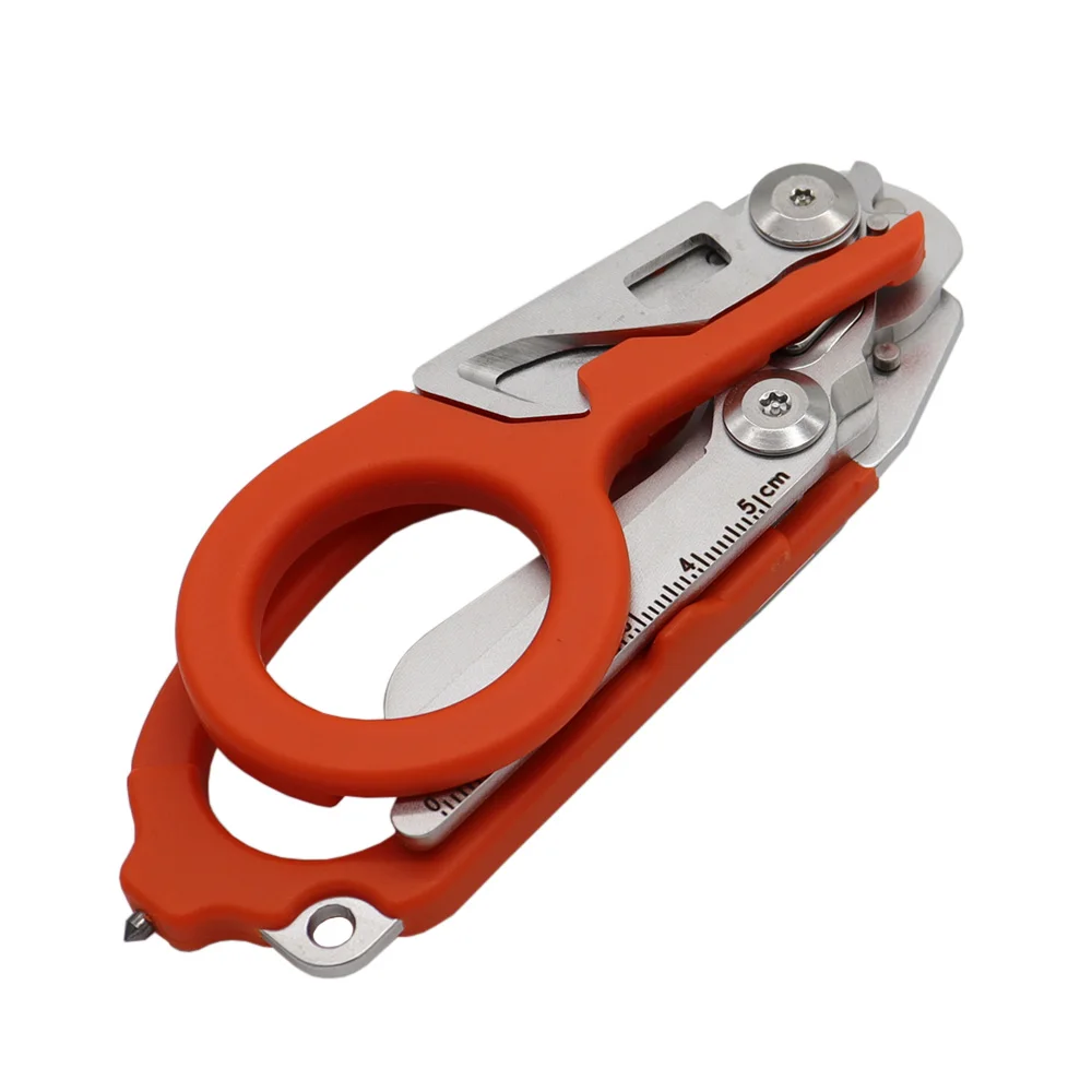 Outdoor Multifunctional Scissors First Aid Gear Tactical Folding Scissors Survival Tools Camping Hunting Equipment