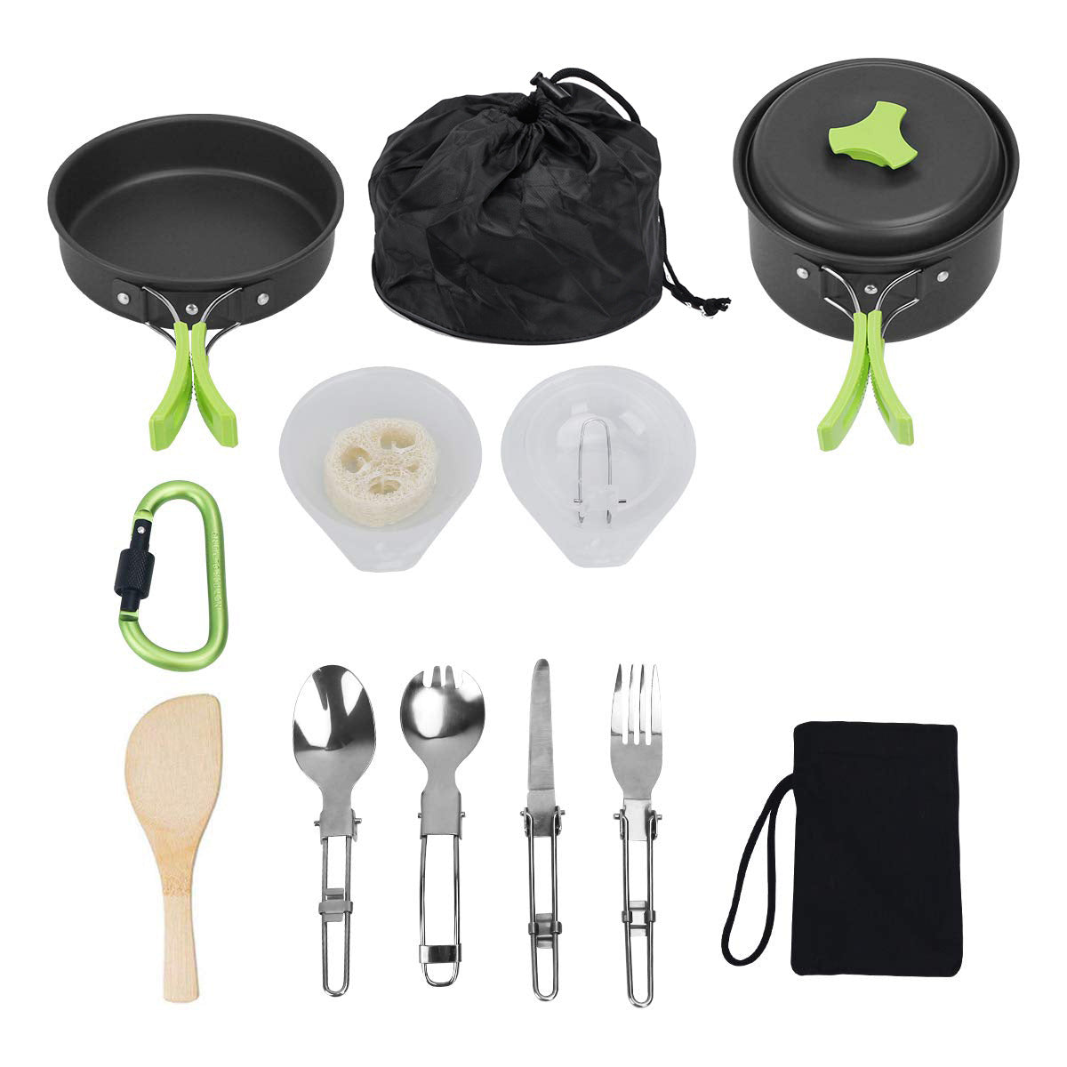 A solid, lightweight and portable camping cookware set.