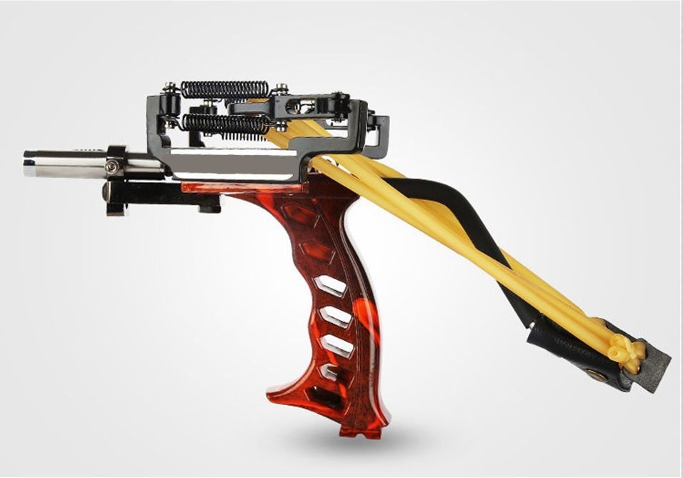 Professional ULTRA HIGH POWER Tactical Wrist Rocket with Powerback Spring System and Laser Sight