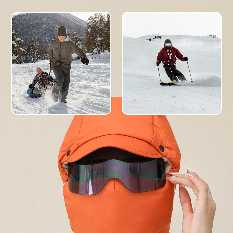 ❄️ Windproof full-face outdoor riding mask with goggles