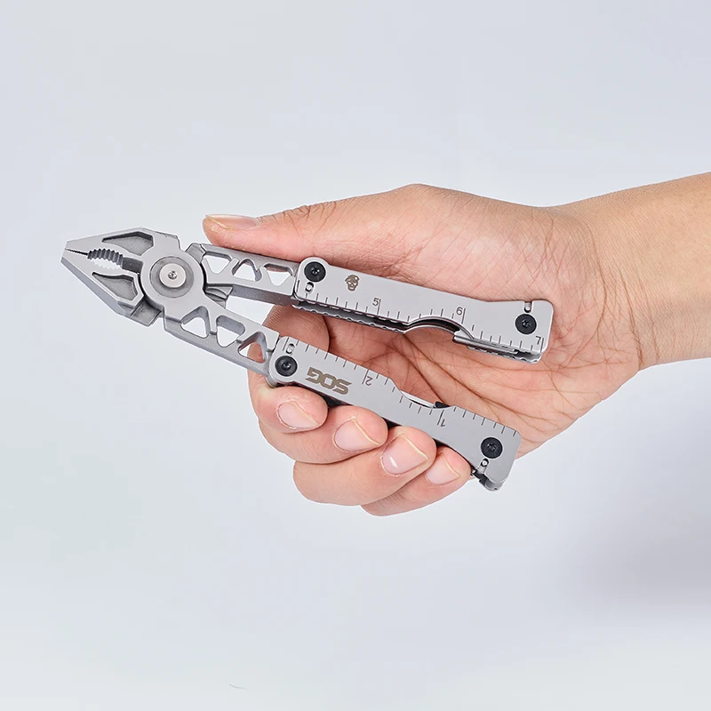 Multifunctional belt buckle folding pliers tool