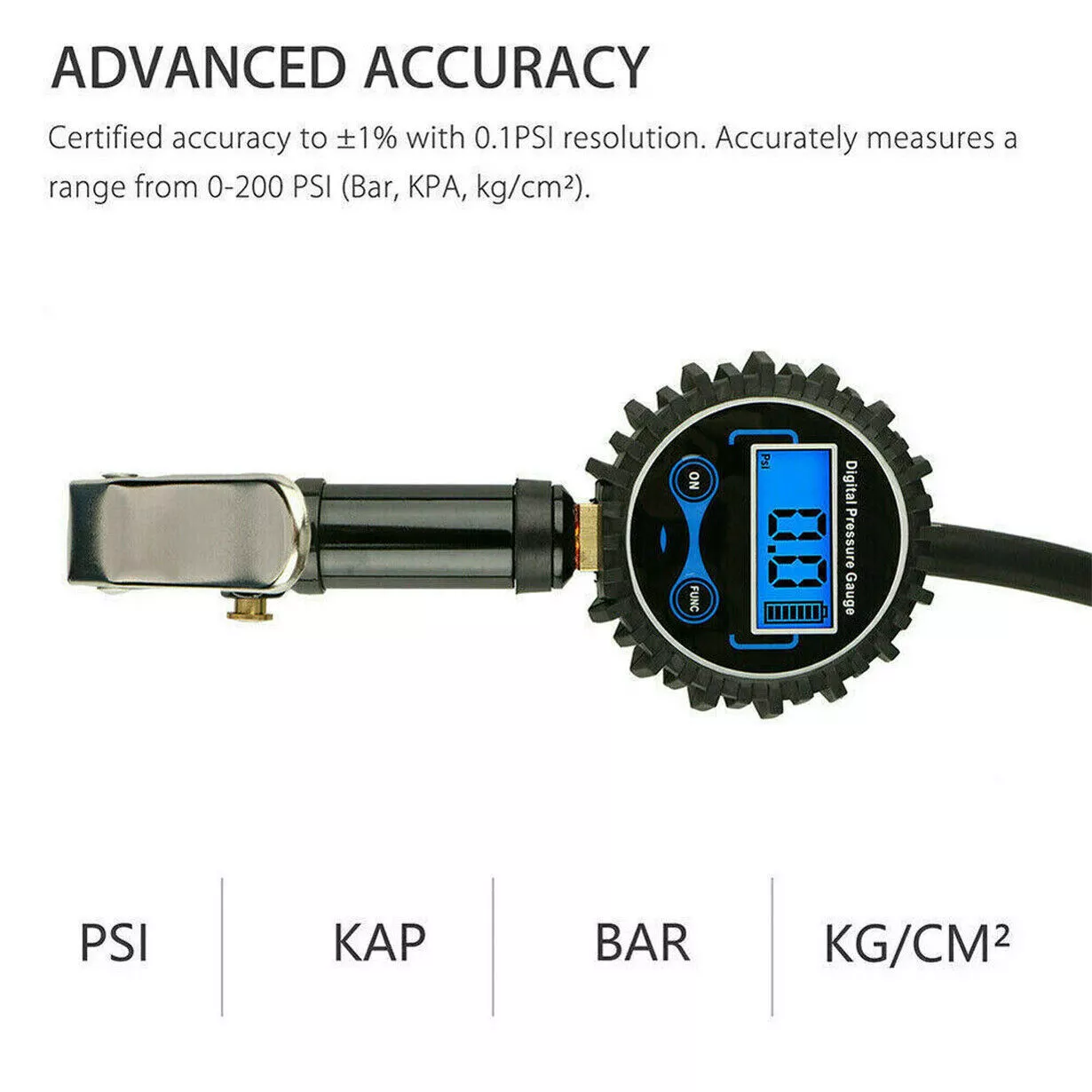 Digital Tire Inflator with Pressure Gauge