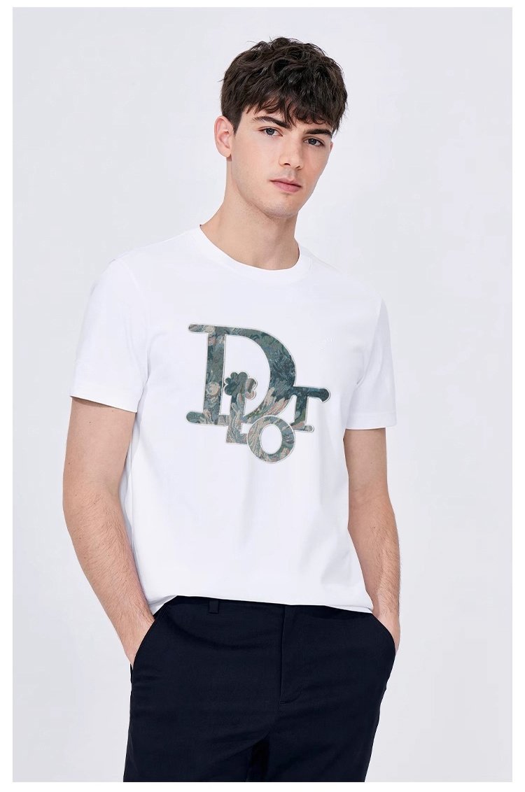 Heavyweight Cotton Embroidered Short Sleeve T-Shirt