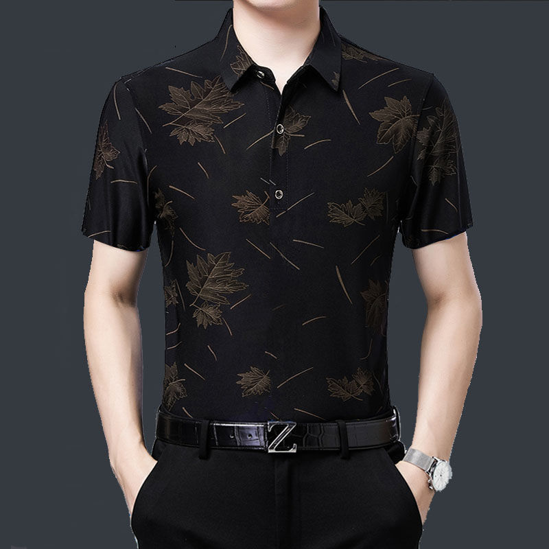  Men's Casual Resort Landmark Print Shirt