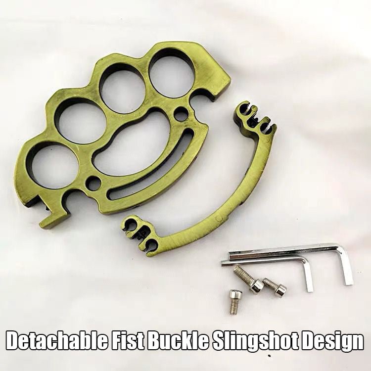 KNUCKLE BUSTER SLING SHOT - HEAVY-DUTY METAL CONSTRUCTION, STRONG RUBBER BANDS - LENGTH 6 1/4”