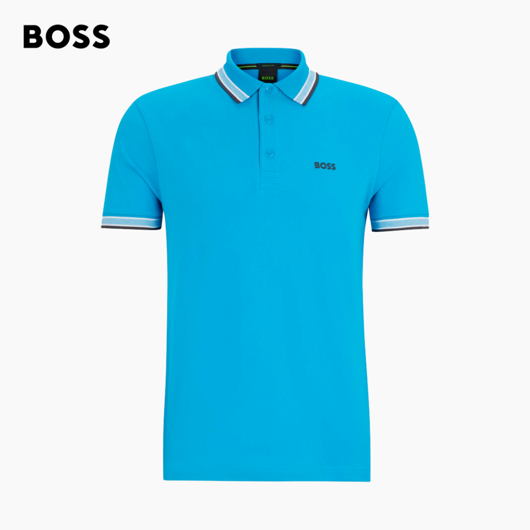 BOSS- Cotton Pique Polo Shirt