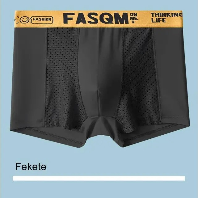 【6 Pack】 Men's Lightweight and Breathable Mesh Ice Silk Underwear