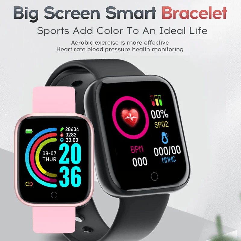 [All day monitoring of heart rate,blood sugar, and blood pressure] Bluetooth fashion smartwatch