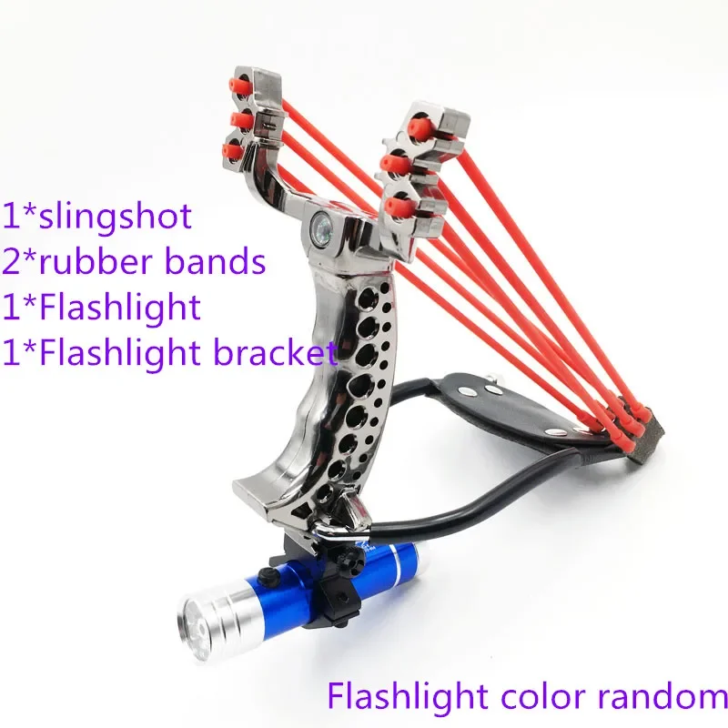 Big Power New Slingshot Outdoor Hunting Using a Foldable Slingshot With a Wrist Rest With Rubber Band Sling Shot Catapult