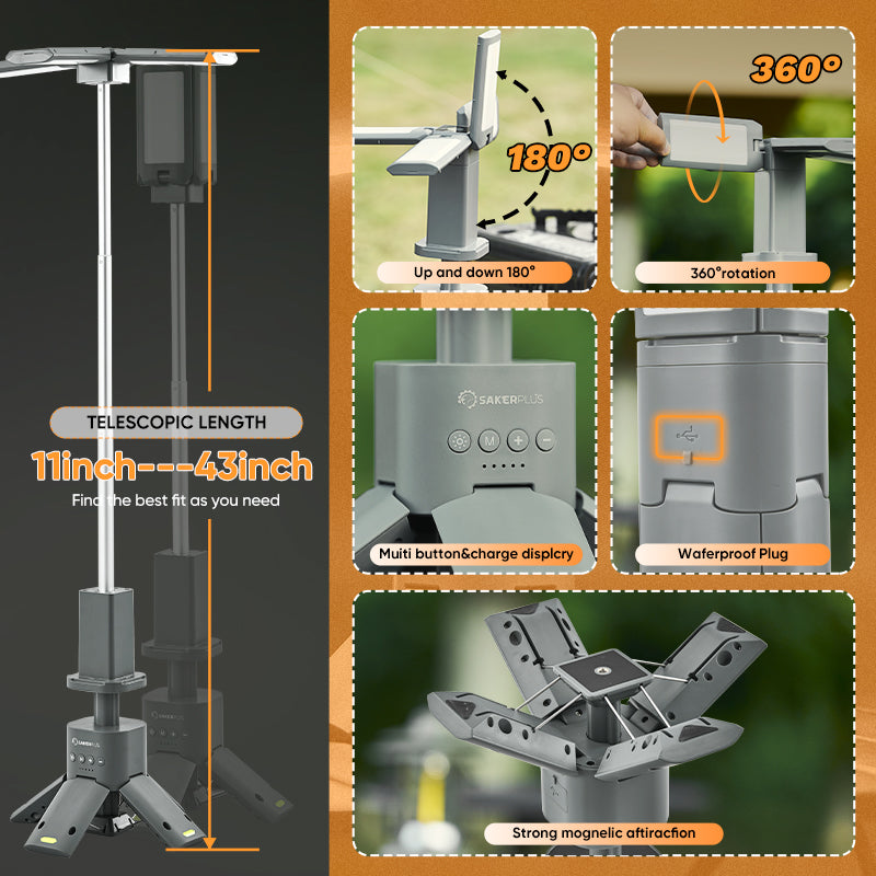 Camping Lantern with Four Led Lamps