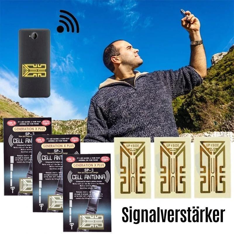 Mobile phone signal enhancement stickers - signal booster