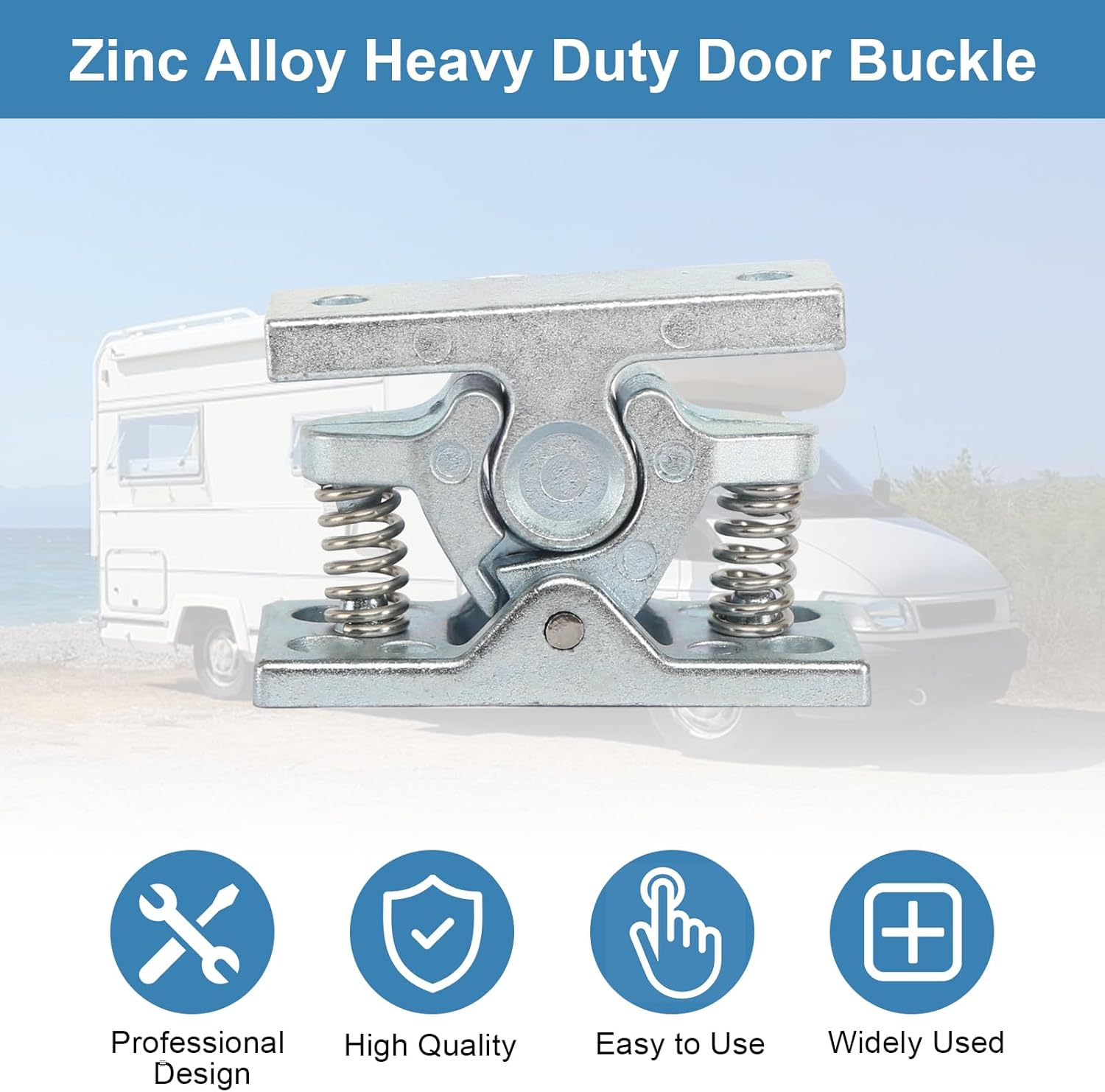 Zinc alloy door stop, suitable for bedroom, living room, garden, boat door