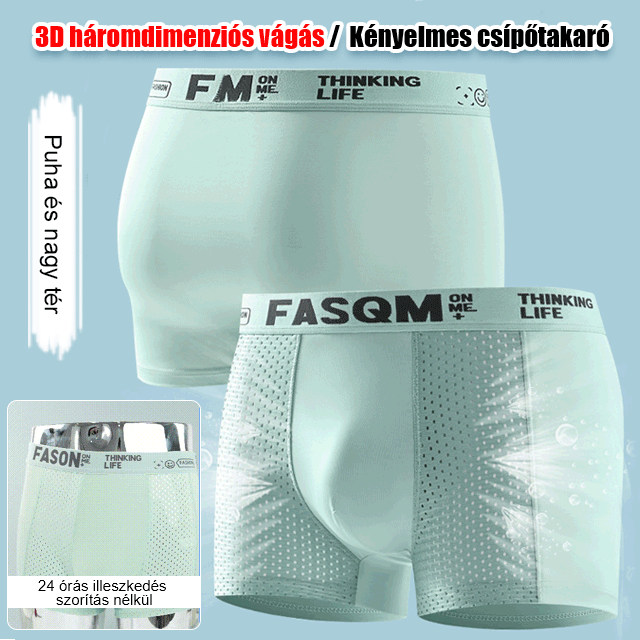 【6 Pack】 Men's Lightweight and Breathable Mesh Ice Silk Underwear