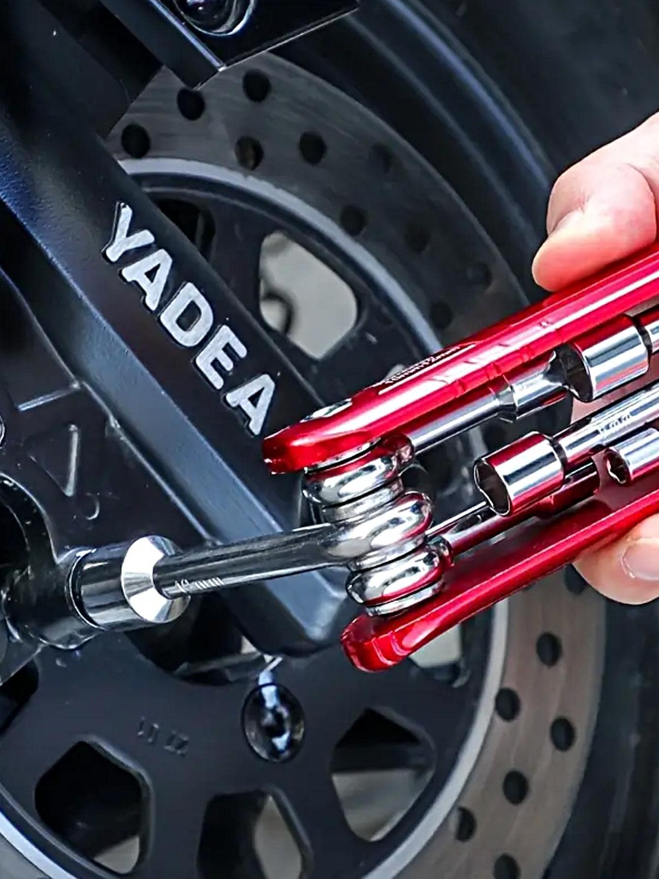 koolsoo Folding Hex Socket Tool Set Combination Easy to Carry Folding Nut Driver Set