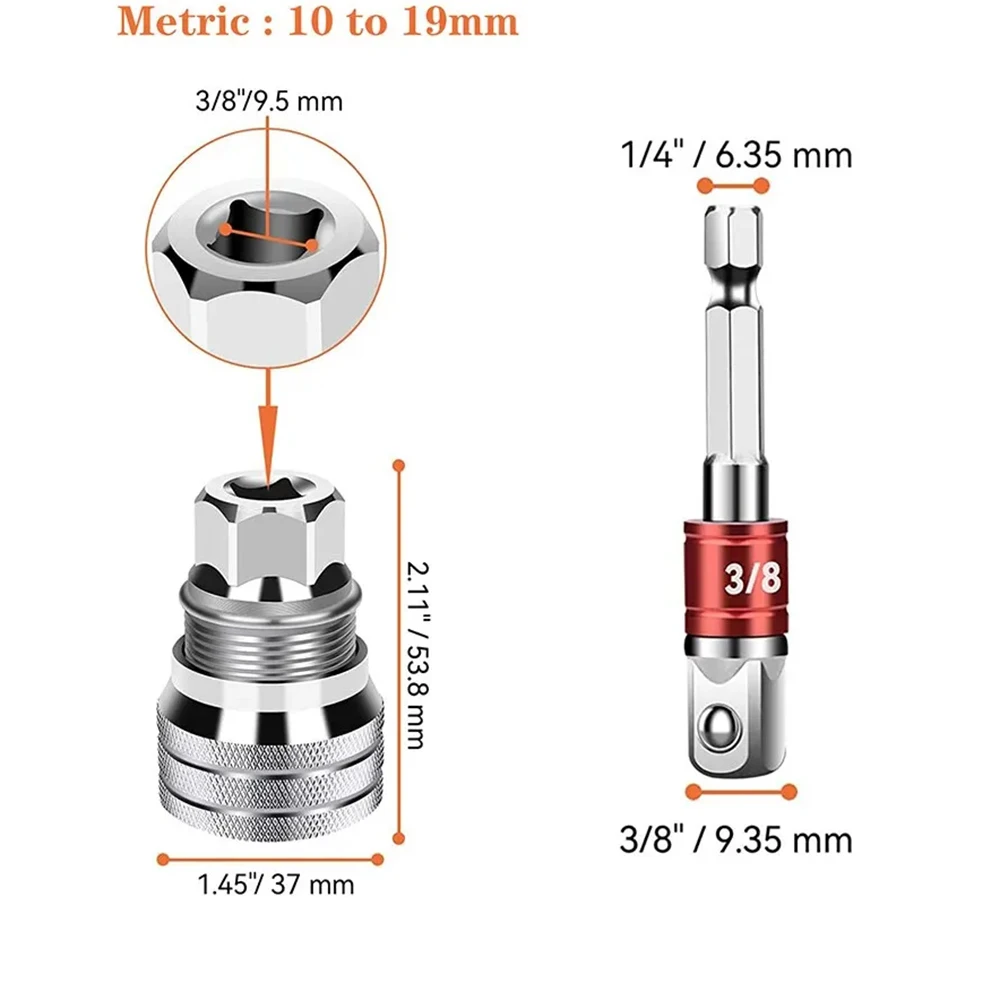 Universal wrench socket, adjustable hexagon, torque socket, ratchet, maintenance tools