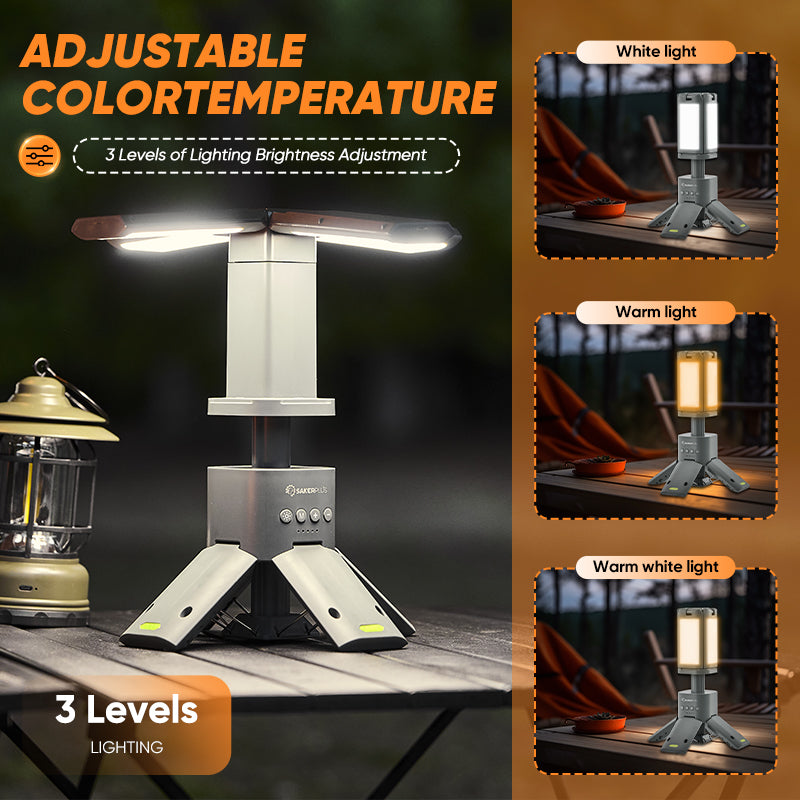 Camping Lantern with Four Led Lamps