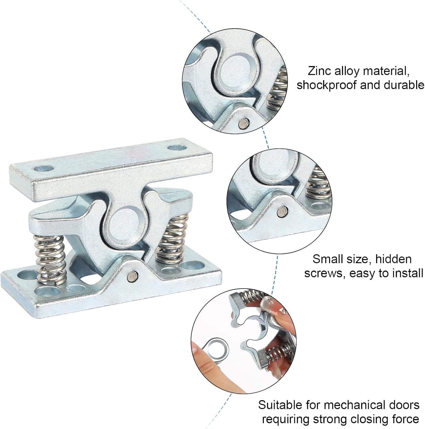 Zinc alloy door stop, suitable for bedroom, living room, garden, boat door