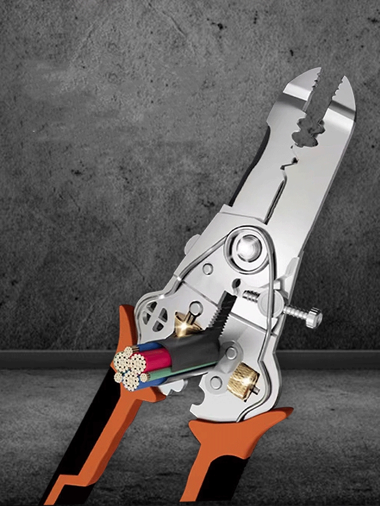 10-in-1 Multifunctional Wire Stripper Crimper Cable Cutter Pliers