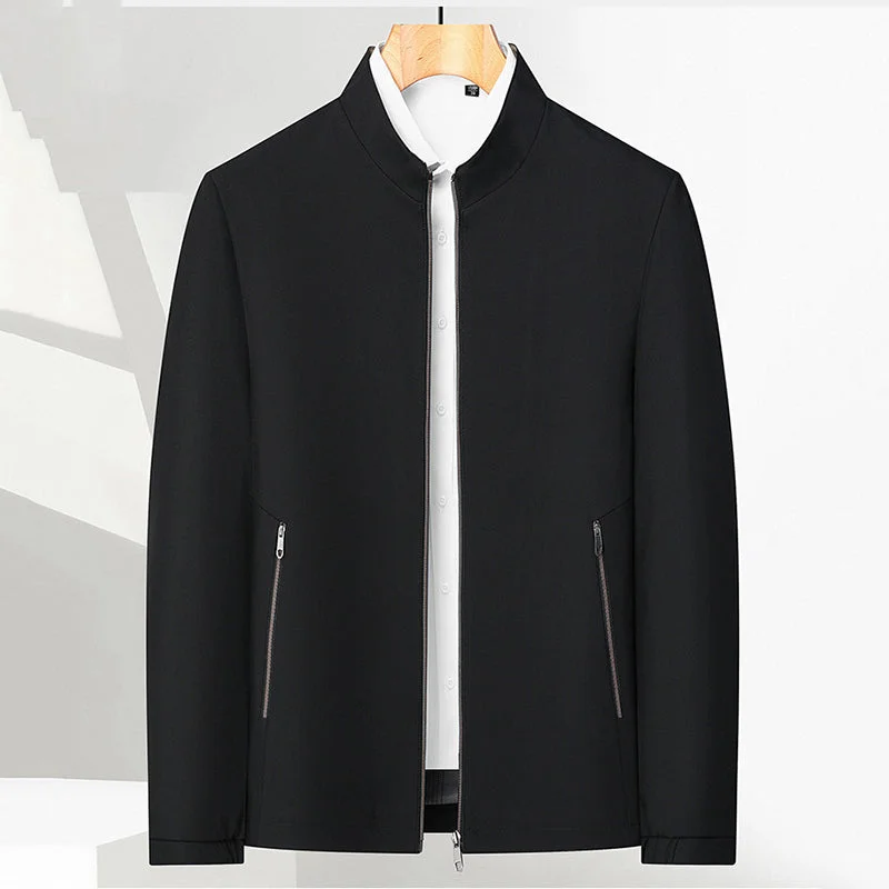 Men's Standing Collar Zipper Casual Jacket（30% OFF）
