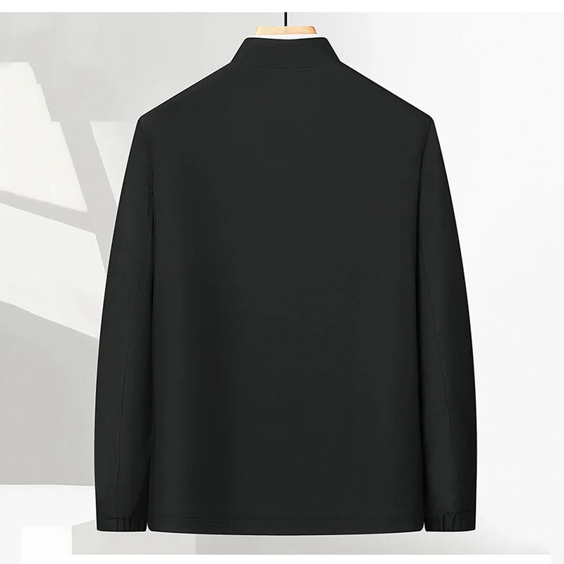 Men's Standing Collar Zipper Casual Jacket（30% OFF）