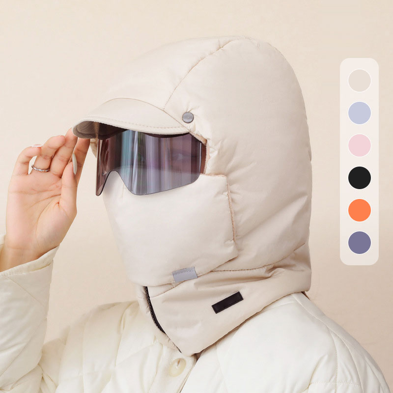 ❄️ Windproof full-face outdoor riding mask with goggles