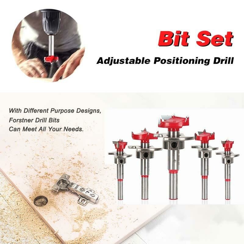 🔥Positioning Woodworking Drill Bit Set