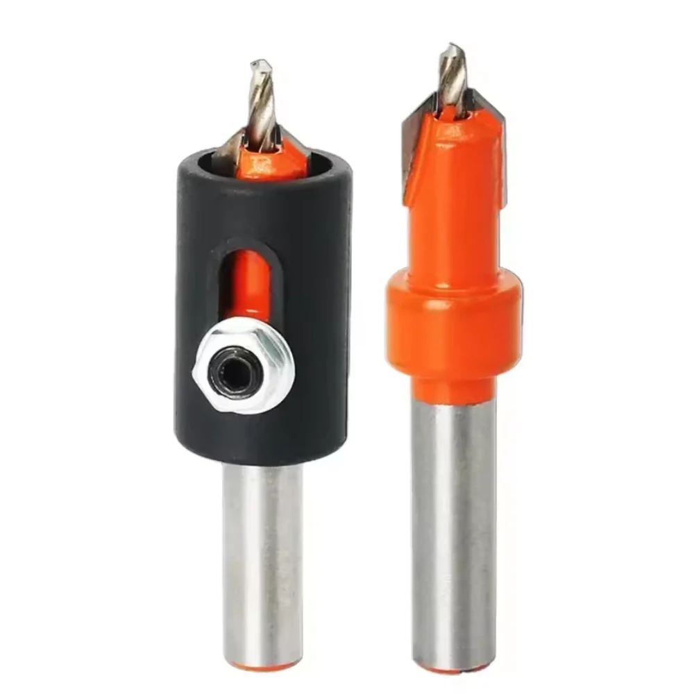  Juego 6 Piezas Brocas Avellanadoras Madera Tope Ajustable