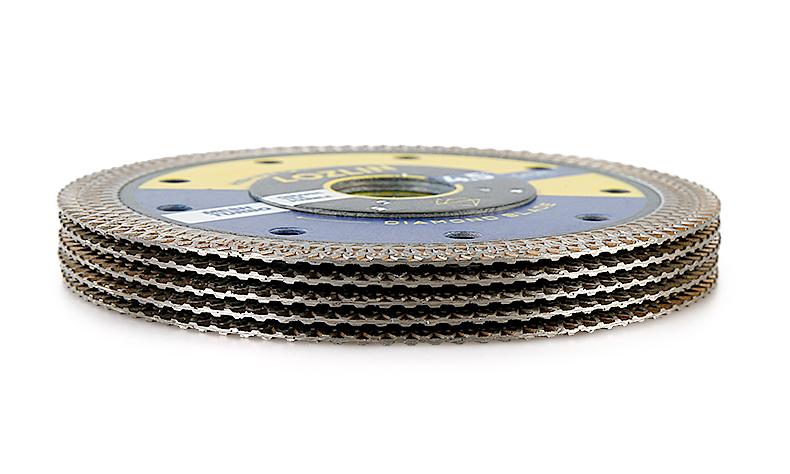 LOZLIN 3PCS 4.5" (115MM) Mesh Turbo Diamond Cutting Disc - Grinding & Cutting Blade for Tile, Ceramic, Marble - Fits Angle Grinder
