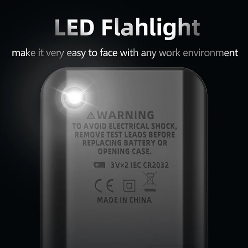 BSIDE Rechargeable Digital Multimeter Electrical Voltage Tester Pocket Smart Voltmeter Resistance Continuous Frequency V-Alert Real Time Voltage Tester with Carrying Case