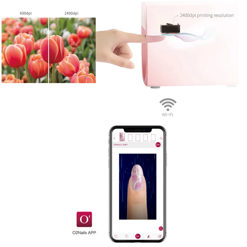 The latest fully automatic digital photo mobile nail printer painting machine