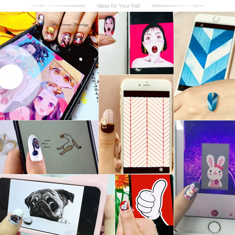 The latest fully automatic digital photo mobile nail printer painting machine