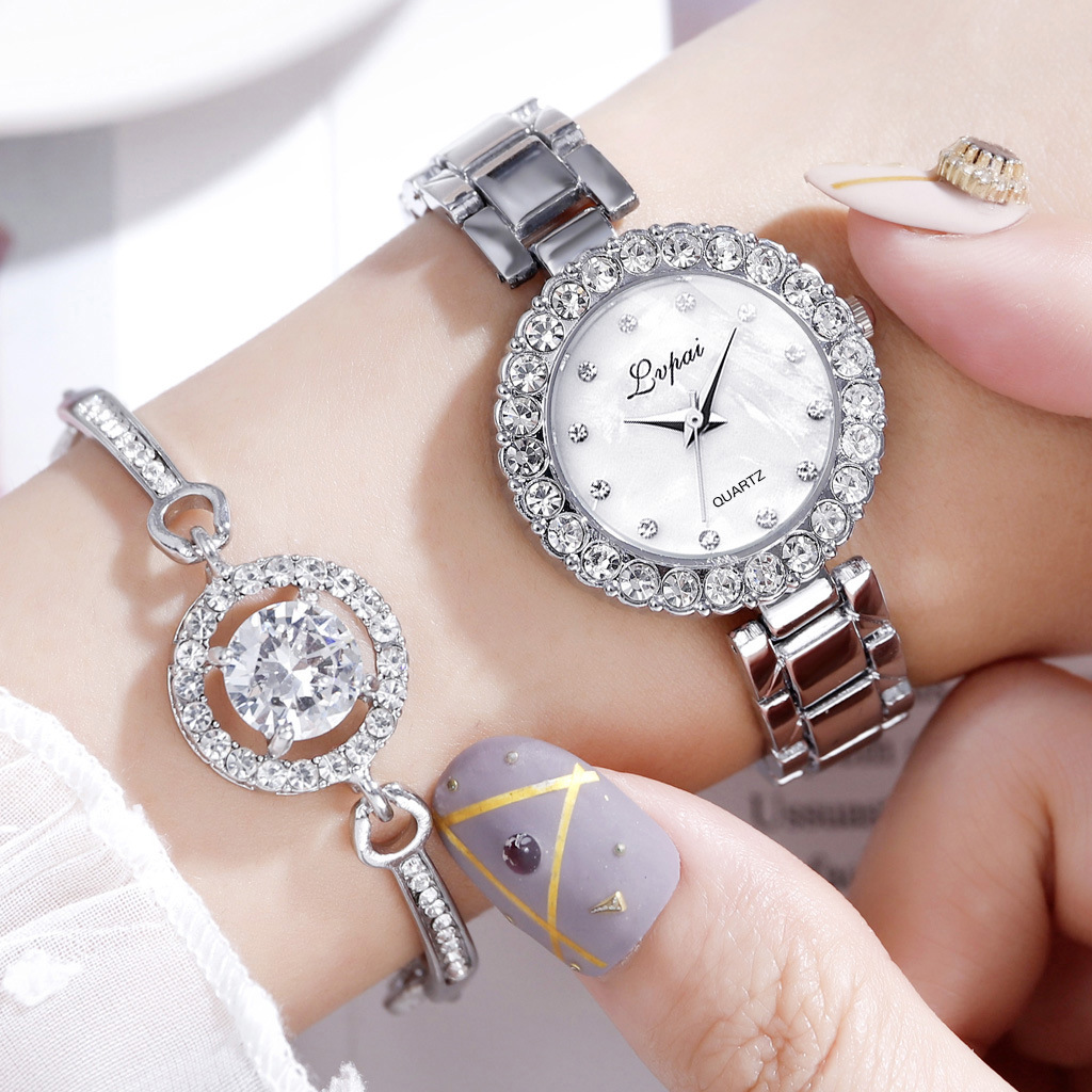 WOMEN WATCHES-SET BANGLE CLOCK BRACELET WRIST-WATCH QUARTZ WOMEN FASHION LADIES BRAND LUXURY