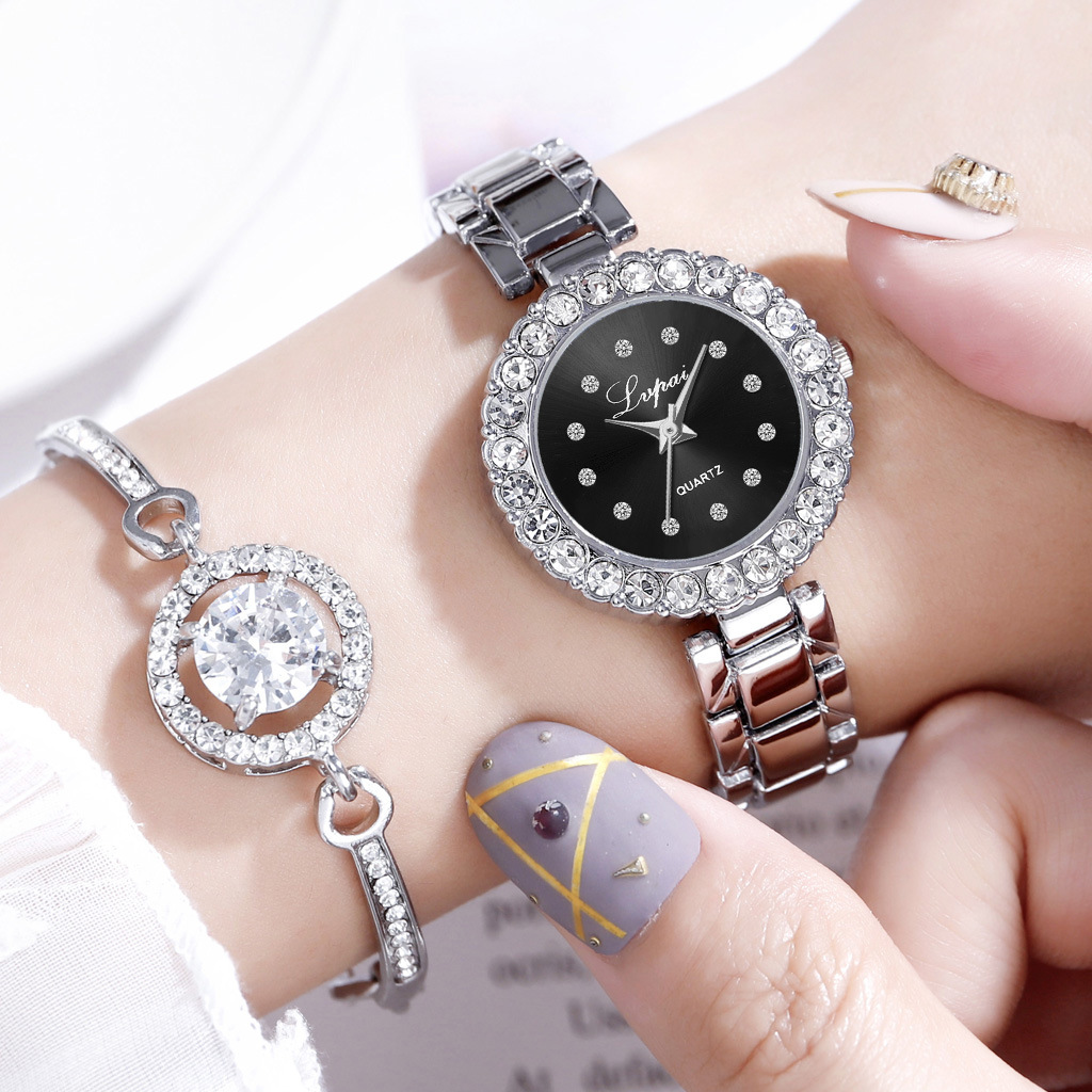 WOMEN WATCHES-SET BANGLE CLOCK BRACELET WRIST-WATCH QUARTZ WOMEN FASHION LADIES BRAND LUXURY