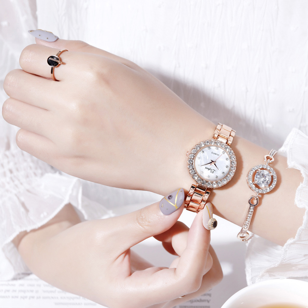 WOMEN WATCHES-SET BANGLE CLOCK BRACELET WRIST-WATCH QUARTZ WOMEN FASHION LADIES BRAND LUXURY