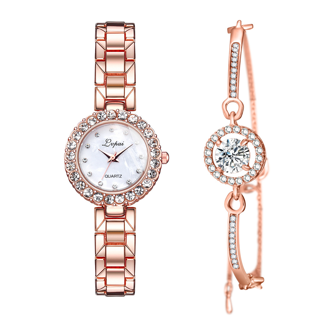 WOMEN WATCHES-SET BANGLE CLOCK BRACELET WRIST-WATCH QUARTZ WOMEN FASHION LADIES BRAND LUXURY