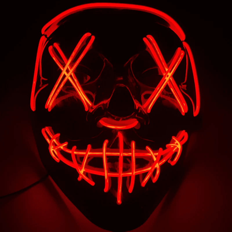 Halloween Neon Led Purge Party Mask