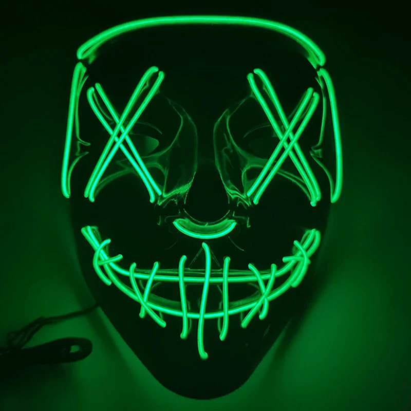 Halloween Neon Led Purge Party Mask