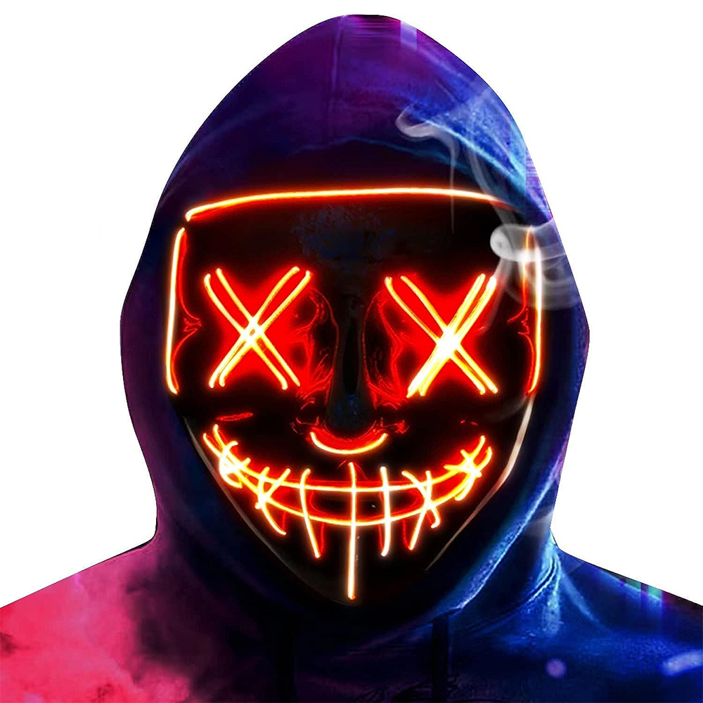 Halloween Neon Led Purge Party Mask